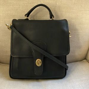 Coach Vintage Crossbody Black Turnlock Tophandle Station USA